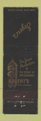 Matchbook Cover - Gogert's Jewelry Madison WI WEAR