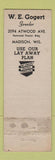 Matchbook Cover - Gogert's Jewelry Madison WI WEAR