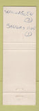 Matchbook Cover - Lions Club Joe DiDuca Election WEAR