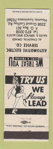 Matchbook Cover - Automotive Electric Service Houma LA girlie