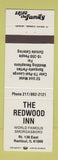 Matchbook Cover - Redwood Inn Rantoul IL