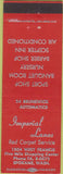 Matchbook Cover - Imperial Lanes Bowling Spokane WA