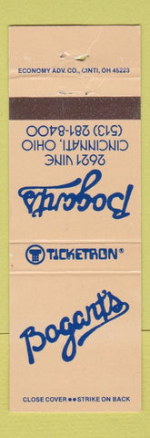 Matchbook Cover - Bogar's Cincinnati OH