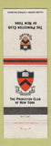 Matchbook Cover - Princeton Club of New York City WEAR