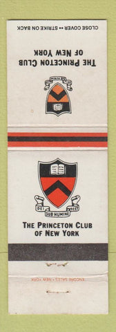 Matchbook Cover - Princeton Club of New York City WEAR