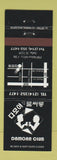 Matchbook Cover - Diamond Club Dallas TX