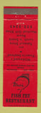 Matchbook Cover - Urie's Fish Fry Restaurant Wildwood NJ