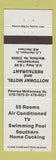 Matchbook Cover - Nottoway Motel Restaurant Warfield VA