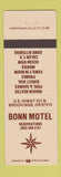 Matchbook Cover - Bonn Motel Brookings OR