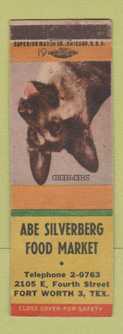 Matchbook Cover - Abe Silverberg Grocery Fort Worth TX WEAR