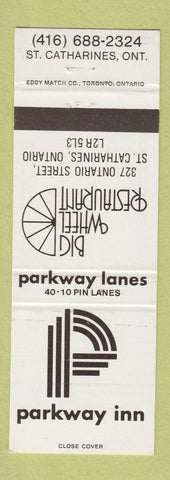 Matchbook Cover - Parkway Inn St Catharines ON