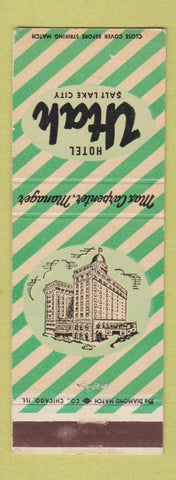 Matchbook Cover - Hotel Utah Salt Lake City UT