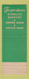 Matchbook Cover - Hotel Utah Salt Lake City UT