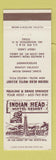 Matchbook Cover - Indian Head Motel Resort North Woodstock NH