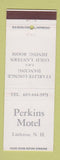 Matchbook Cover - Perkins Motel Littleton NH