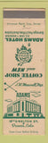 Matchbook Cover - Adams Hotel Denver Colorado WEAR