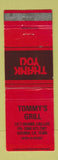 Matchbook Cover - Tommy's Grill Houma LA WEAR