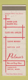 Matchbook Cover - Palmer's Men's Clothes Natick MA