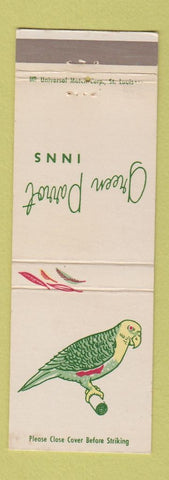 Matchbook Cover - Green Parrot Inns Kirkwood MO