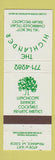 Matchbook Cover - The Highlander Milwaukee WI restaurant