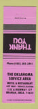 Matchbook Cover - Oklahoma Service Area Motel Restaurant Braman OK