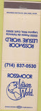Matchbook Cover - Rossmoor Leisure World Laguna Hills CA