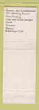 Matchbook Cover - Hart Motor Inn Battle Creek MI