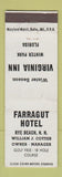 Matchbook Cover - Farragut Hotel Rye Beach NH Virginia Inn Winter Park FL