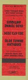 Matchbook Cover - Olde Towne Antiques Colorado Springs