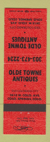 Matchbook Cover - Olde Towne Antiques Colorado Springs