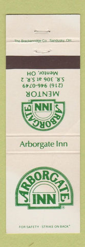 Matchbook Cover - Arborgate Inn Mentor OH WORN