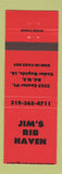 Matchbook Cover - Jim's Rib Haven Cedar Rapids IA