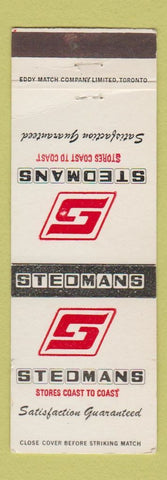 Matchbook Cover - Stedmans Stores Canada WEAR