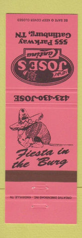 Matchbook Cover - No Way Jose's Mexican Restaurant Gatlinburg TN