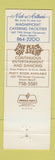 Matchbook Cover - Uchitel's Miami Beach FL