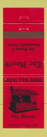 Matchbook Cover - The Hearth Brookfield CT