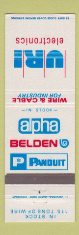 Matchbook Cover - URI Electronics Cincinnati OH Florence KY