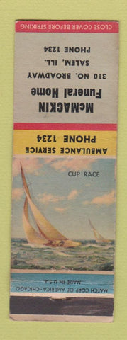 Matchbook Cover - McMackin Funeral Home Salem IL WORN