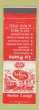 Matchbook Cover - La Posta Motor Lodge El Paso TX WEAR