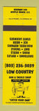 Matchbook Cover - Low Country Gun Tackle Shop Myrtle Beach SC