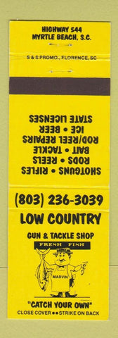 Matchbook Cover - Low Country Gun Tackle Shop Myrtle Beach SC