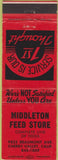 Matchbook Cover - Middleton Feed Store Cherry Valley cA