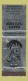 Matchbook Cover - Mark's Taco Shop Lake Ozark MO WEAR