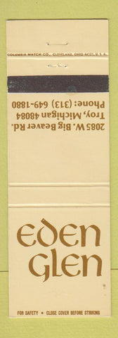 Matchbook Cover - Eden Glen Troy MI