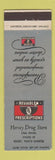 Matchbook Cover - Hersey Drug Company Rugby ND low phone #