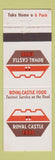 Matchbook Cover - Royal Castle Food Cleveland OH