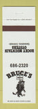 Matchbook Cover - Bruce's Rocky Mountain Oysters Severance Colorado