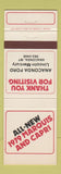 Matchbook Cover - 1979 Mercury Marquis Capri Anaconda Ford Lincoln MT
