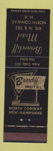 Matchbook Cover - Briarcliff Motel North Conway NH