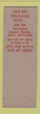 Matchbook Cover - Union MARket National Bank Boston